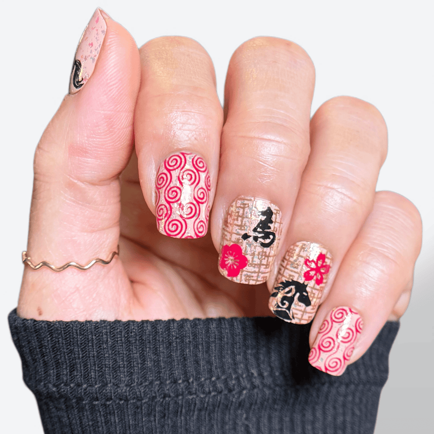 Year of the Horse (M670) - Nail Stamping Plate