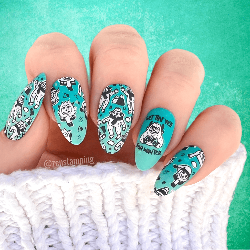 Love Me A Latte (M421) - Nail Stamping Plate – Maniology