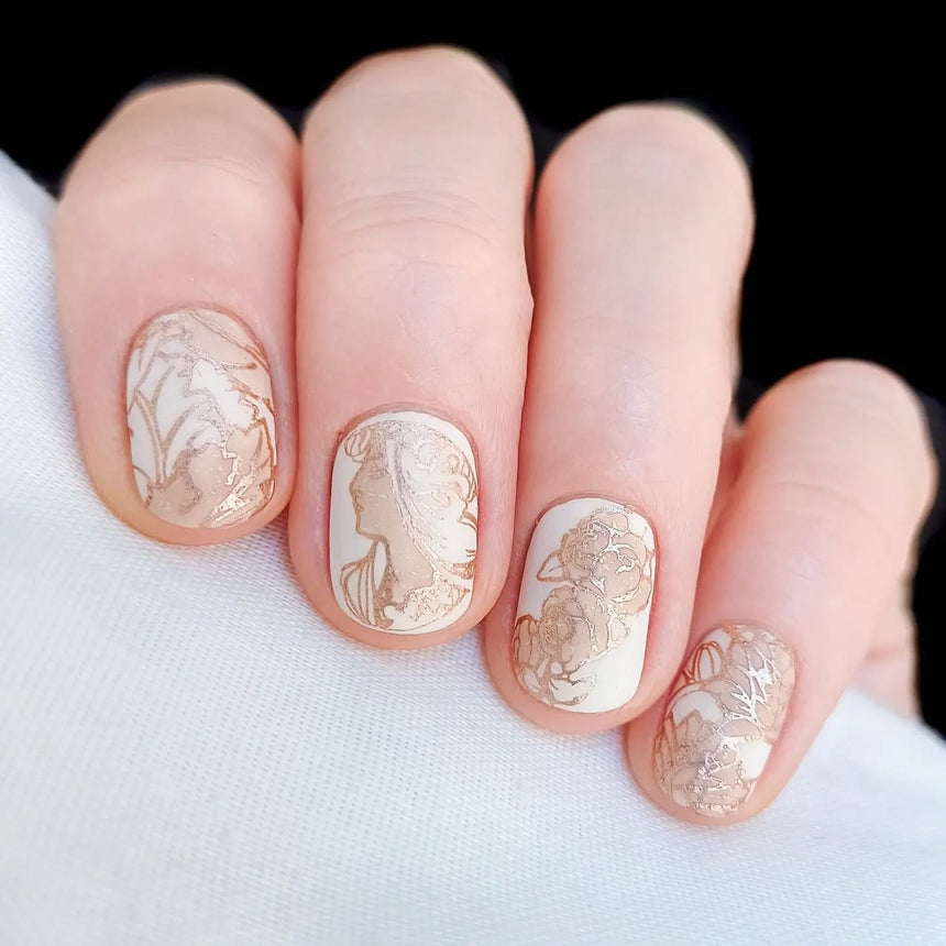 Art Nouveau: Floral Muse (MXM071) - Nail Stamping Plate