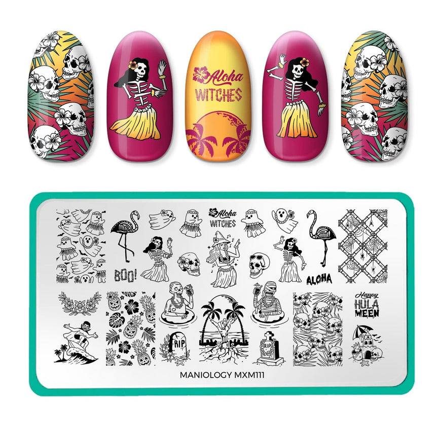 Creepy Tiki: Spirited Luau (MXM111) - Nail Stamping Plate