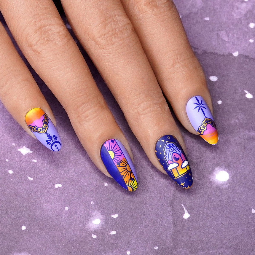 Magic Portals: Ethereal French (MXM142) - Nail Stamping Plate