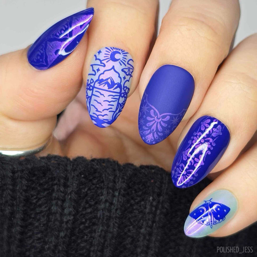 Magic Portals: Ethereal French (MXM142) - Nail Stamping Plate