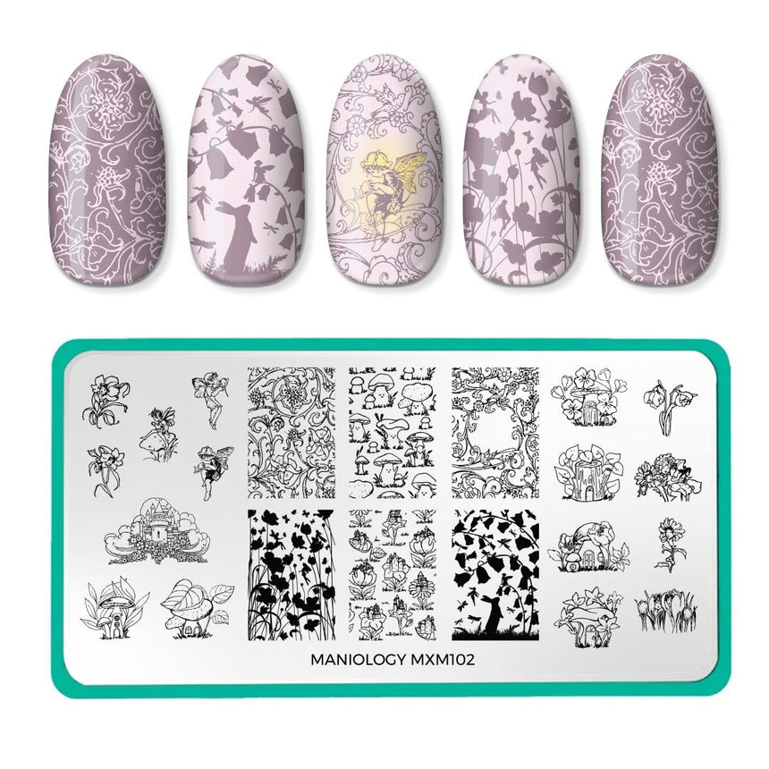 Enchanted: Pixielight (MXM102) - Nail Stamping Plate