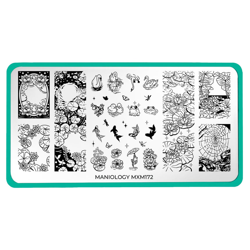 Enchanted Waters: Floating Mirage (MXM172) - Nail Stamping Plate