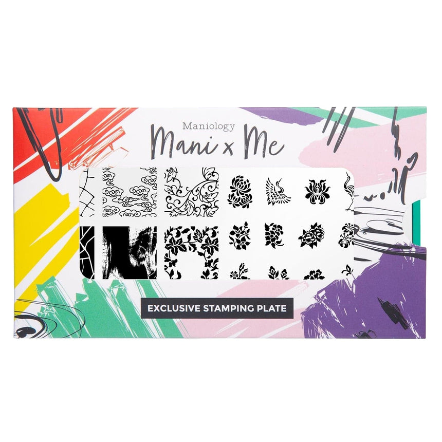Fine China: Glazed Perfection (MXM169) - Nail Stamping Plate