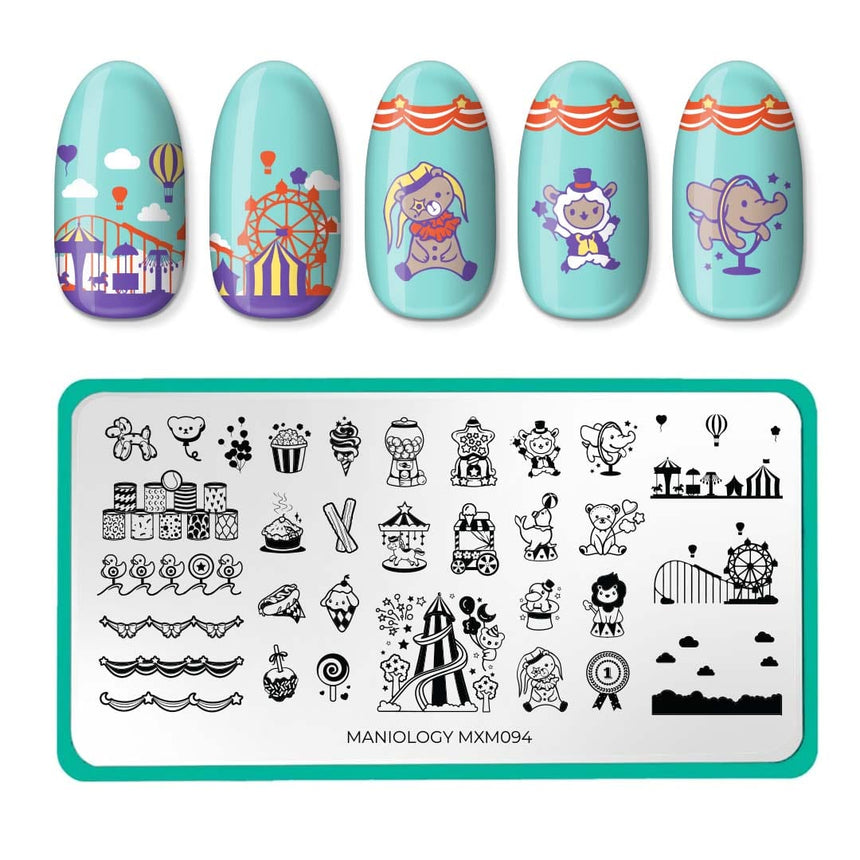 Fun Fair: Tickets to Fun (MXM094) - Nail Stamping Plate