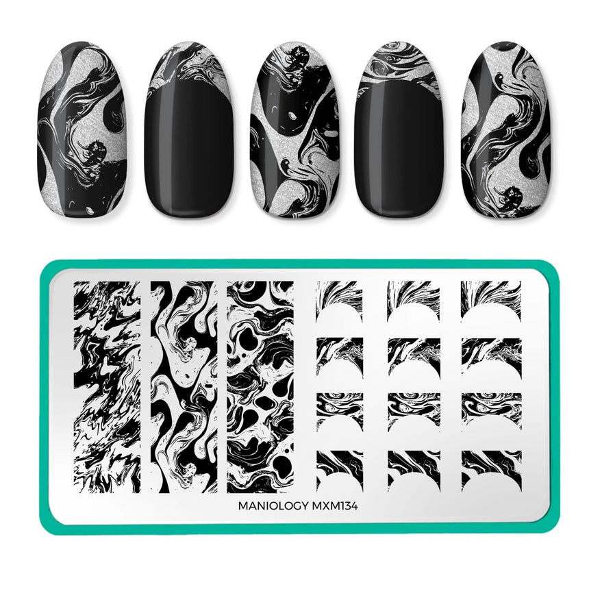 Go with the Flow: Tip the Flow (MXM134) - Nail Stamping Plate