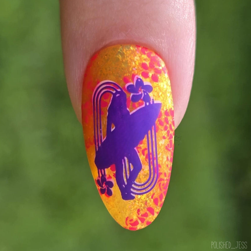 Hawaiian Vintage: Aloha Prints (MXM156) - Nail Stamping Plate