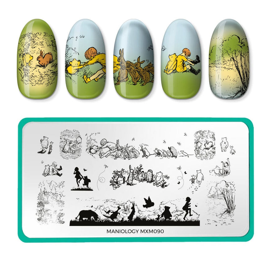 Hundred Acre Wood: Tales from the Wood (MXM090) - Nail Stamping Plate