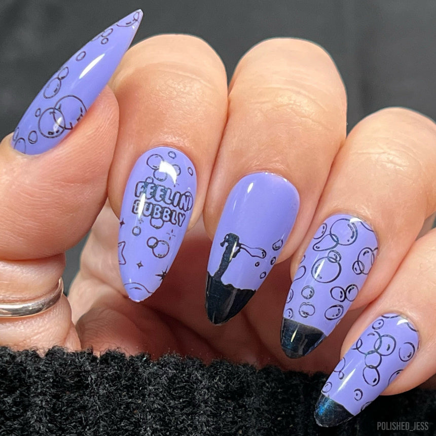 Bubble Pop: Burst of Fun (MXM131) - Nail Stamping Plate