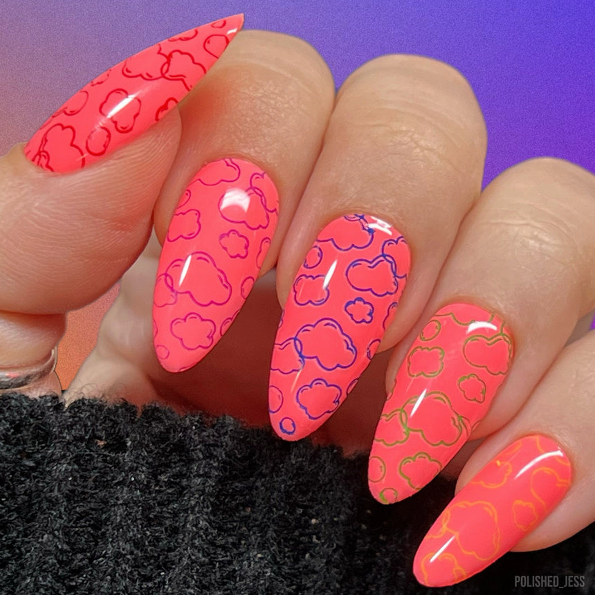 Bubble Pop: Bubble Buddies (MXM132) - Nail Stamping Plate