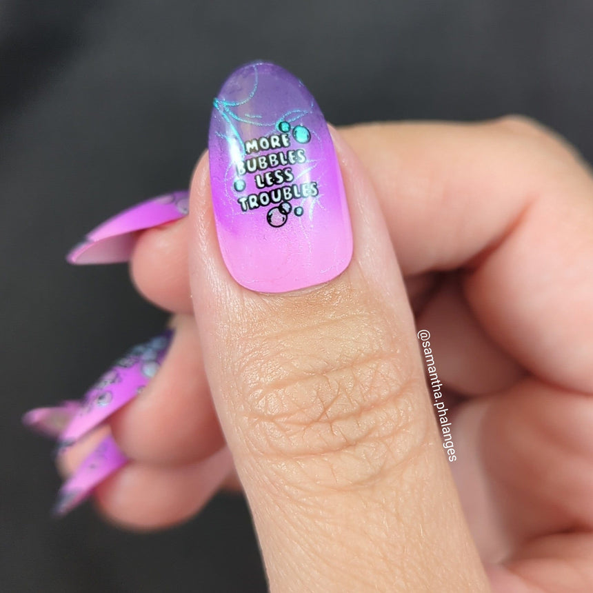 Bubble Pop: Bubble Buddies (MXM132) - Nail Stamping Plate