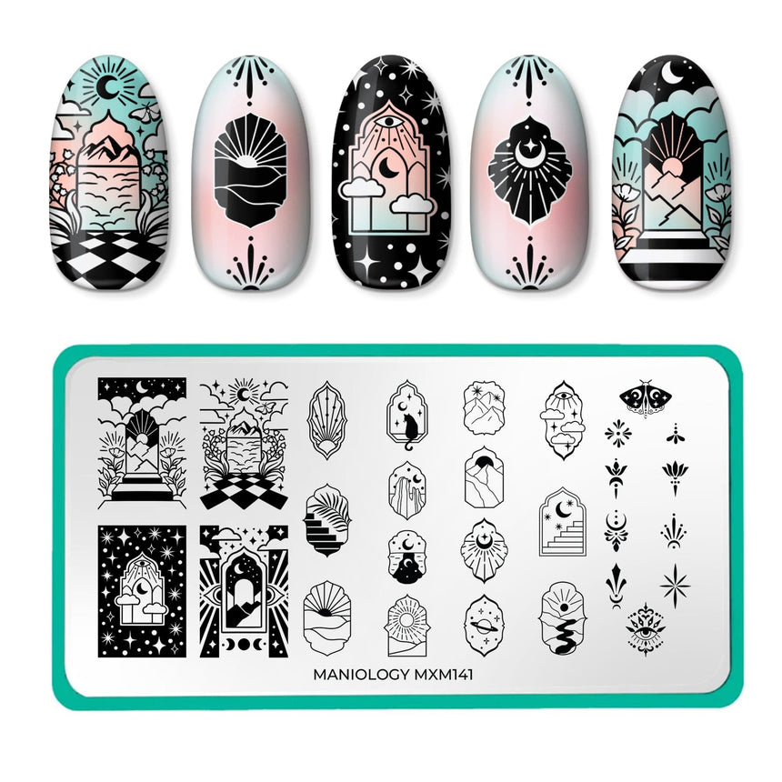Magic Portals: Glimpse Beyond (MXM141) - Nail Stamping Plate