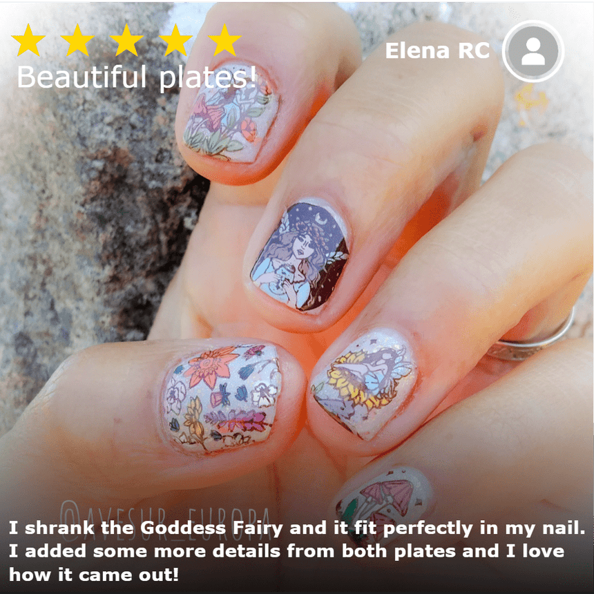 Fairy Kingdom: Fairyfolk (MXM053) - Nail Stamping Plate
