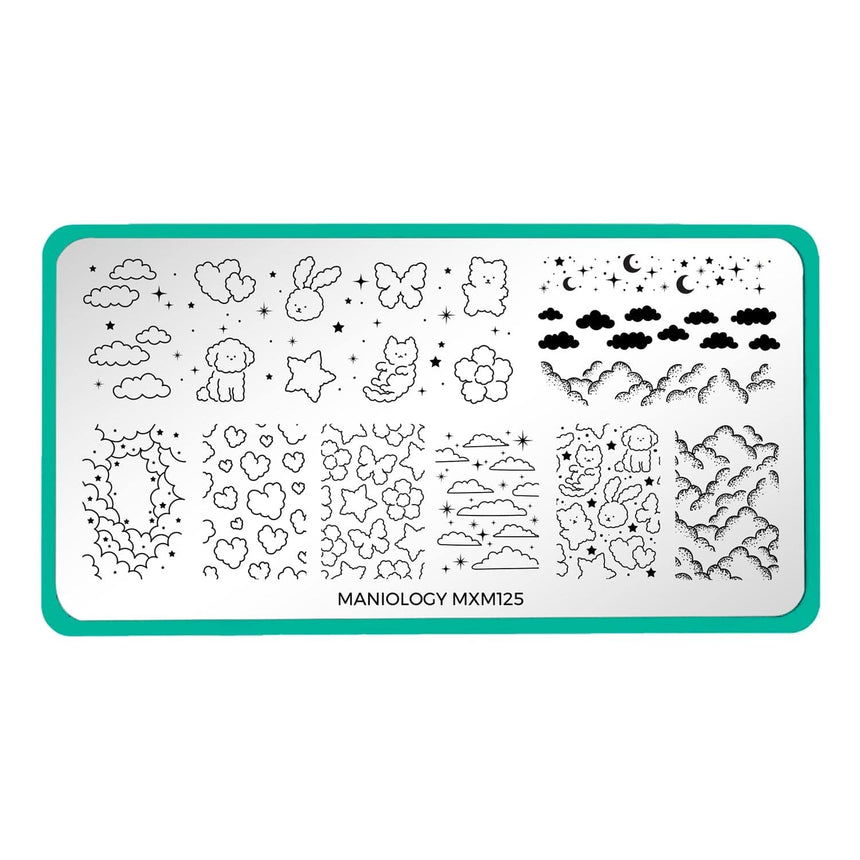 Over the Clouds: Fluff Buddies (MXM125) - Nail Stamping Plate