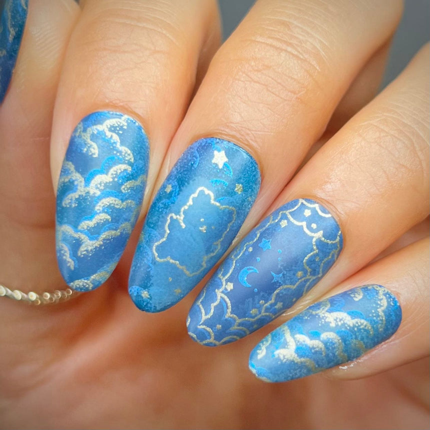 Over the Clouds: Fluff Buddies (MXM125) - Nail Stamping Plate