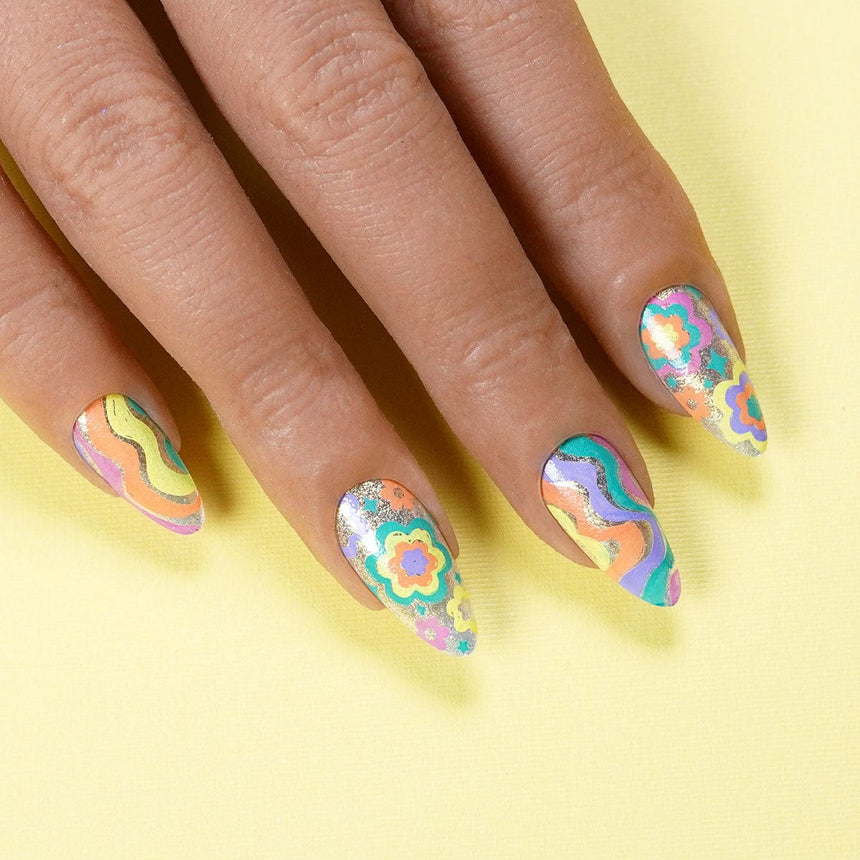 Over the Clouds: Rainbow Treats (MXM126) - Nail Stamping Plate