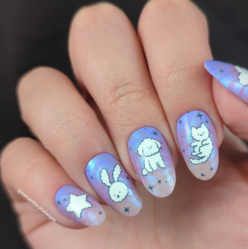 Over the Clouds: Rainbow Treats (MXM126) - Nail Stamping Plate