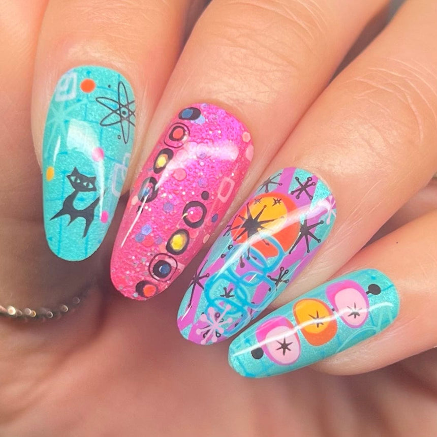 Timeless Mod: Optic Pop (MXM150) - Nail Stamping Plate