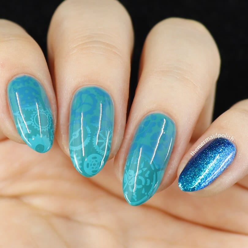 Steampunk: Gear & Grit (MXM109) - Nail Stamping Plate