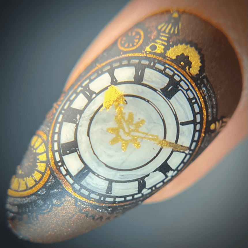 Steampunk: Steam Circuit (MXM110) - Nail Stamping Plate