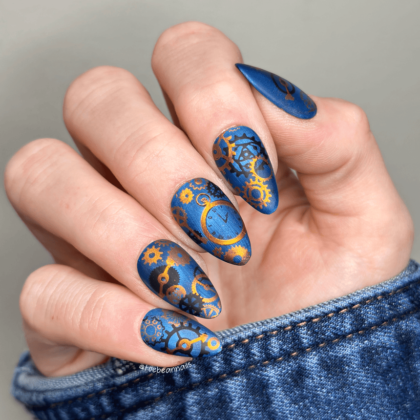 Steampunk: Steam Circuit (MXM110) - Nail Stamping Plate