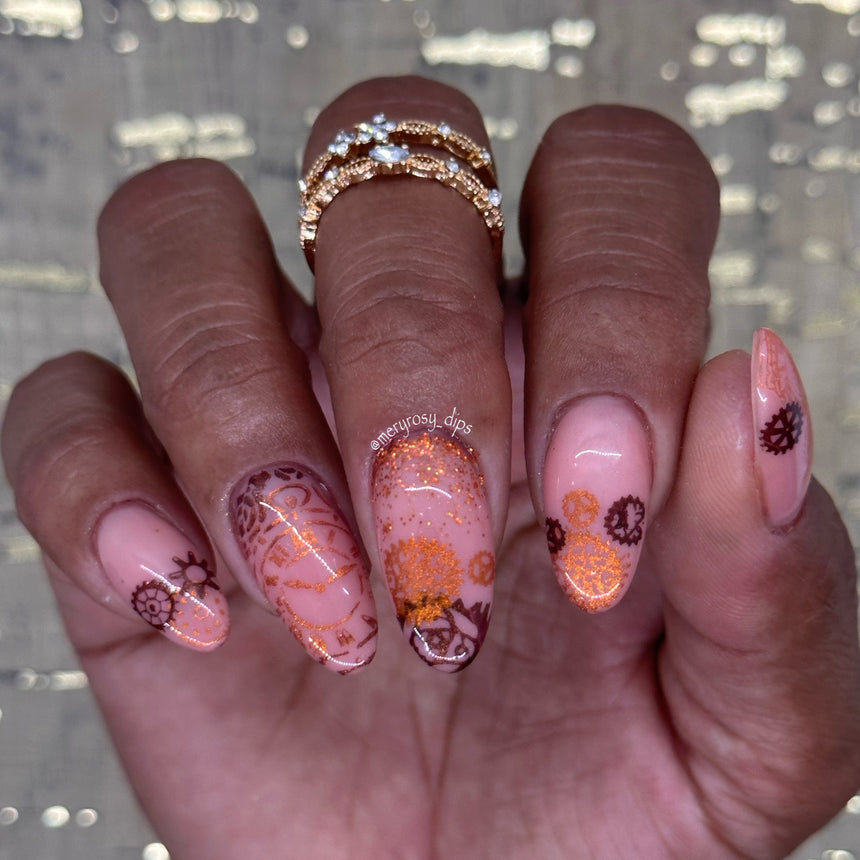 Steampunk: Steam Circuit (MXM110) - Nail Stamping Plate