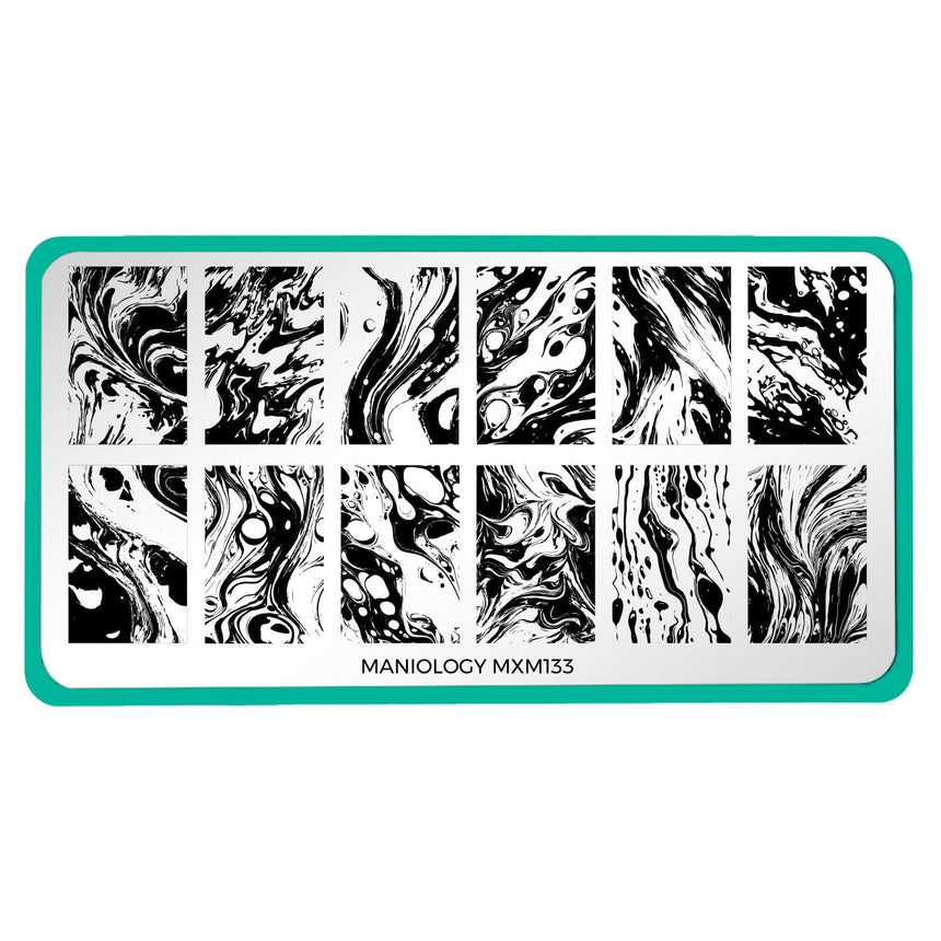 Go with the Flow: Liquid Muse (MXM133) - Nail Stamping Plate