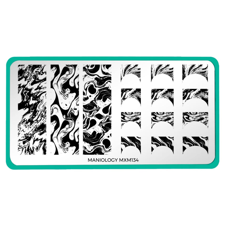 Go with the Flow: Tip the Flow (MXM134) - Nail Stamping Plate