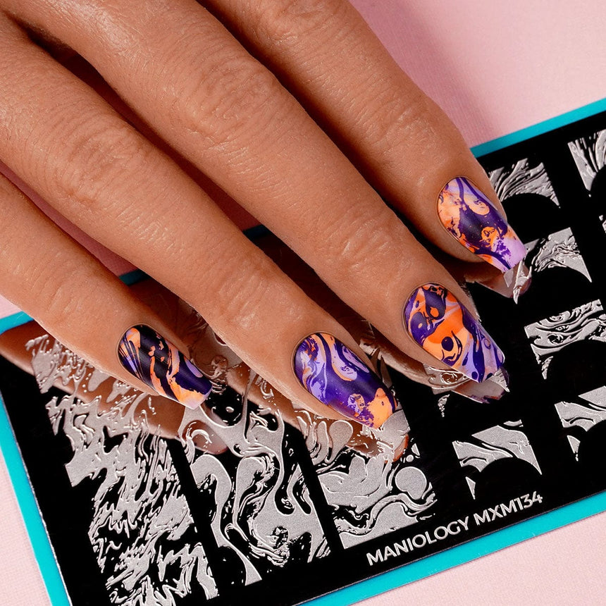 Go with the Flow: Tip the Flow (MXM134) - Nail Stamping Plate