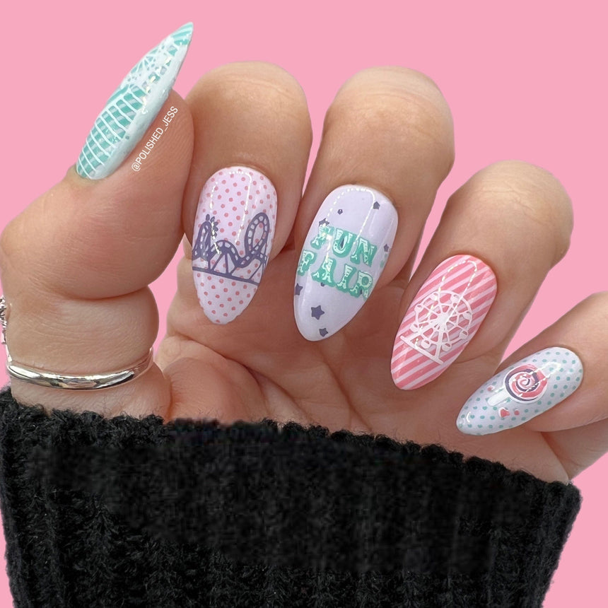 Fun Fair: Tickets to Fun (MXM094) - Nail Stamping Plate