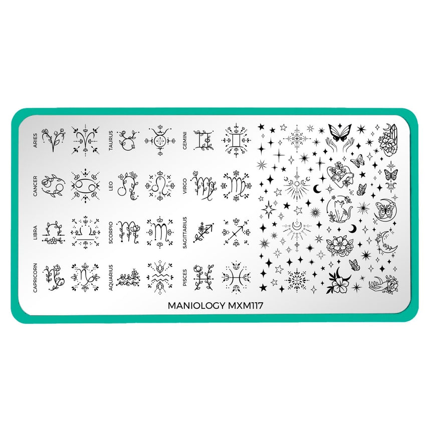 Birthday Bouquests: Written in the Stars (MXM117) - Nail Stamping Plate