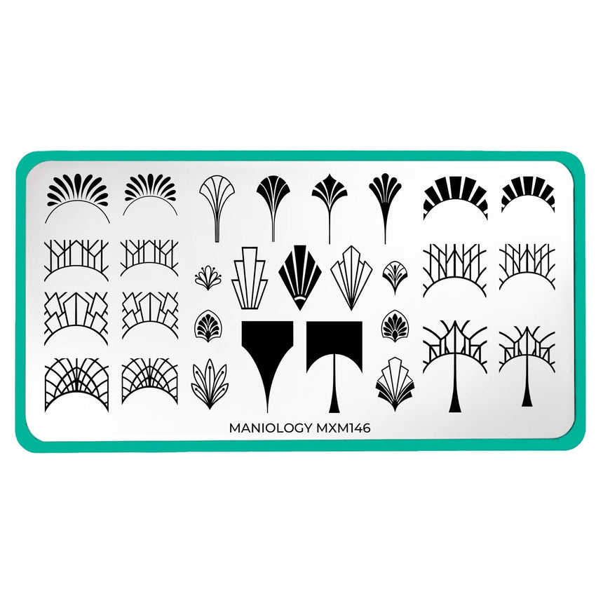 Art Deco: Deco Dreams (MXM146) - Nail Stamping Plate