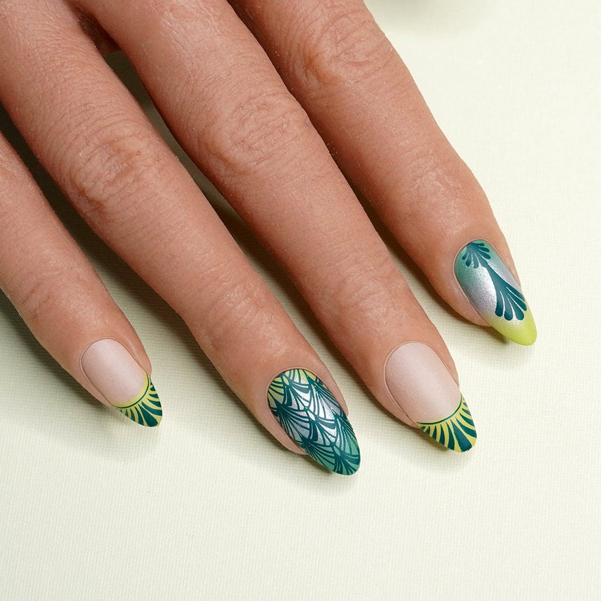 Art Deco: Gilded Glamour (MXM145) - Nail Stamping Plate