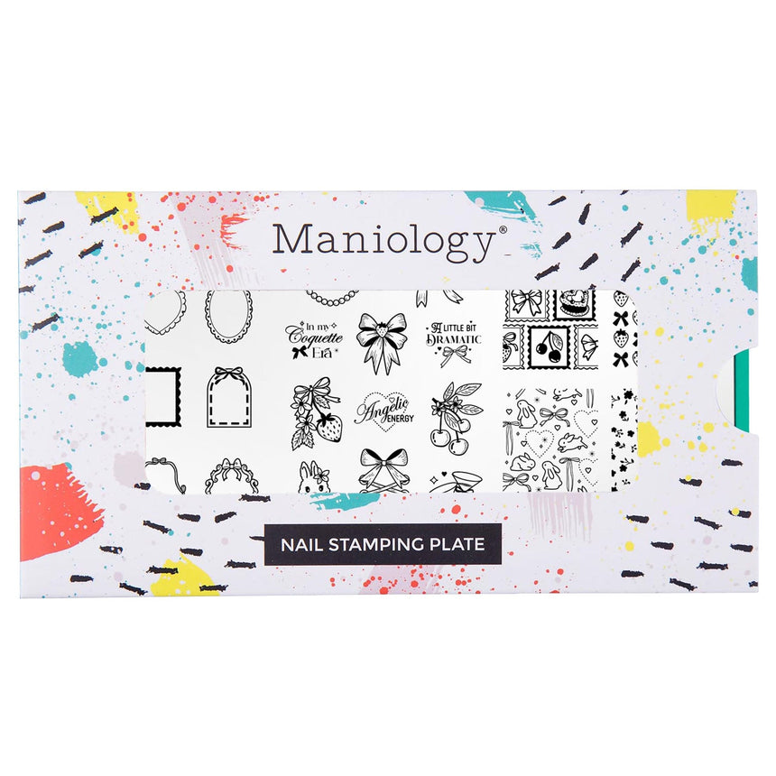 Coquette Valentines: Sweet Whimsy (MXM143) - Nail Stamping Plate