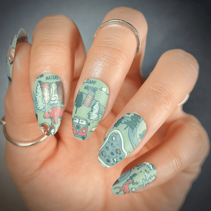 Great Outdoors: National Treks (MXM107) - Nail Stamping Plate