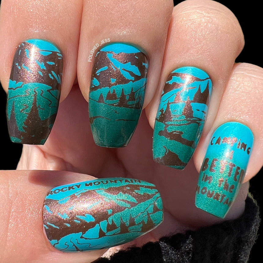 Great Outdoors: National Treks (MXM107) - Nail Stamping Plate