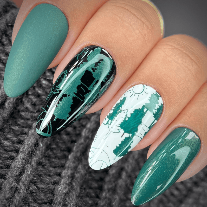 Great Outdoors: National Treks (MXM107) - Nail Stamping Plate