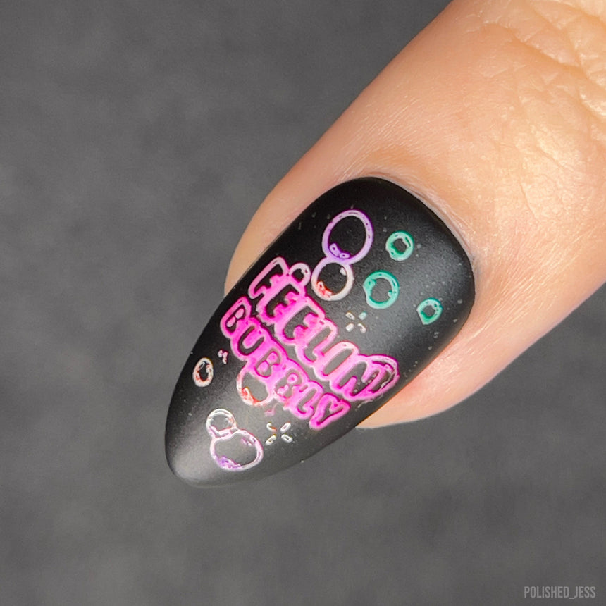 Bubble Pop: Burst of Fun (MXM131) - Nail Stamping Plate