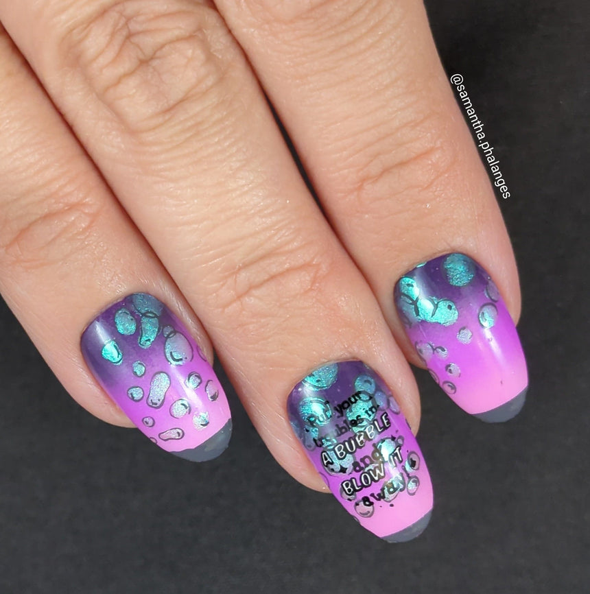Bubble Pop: Burst of Fun (MXM131) - Nail Stamping Plate