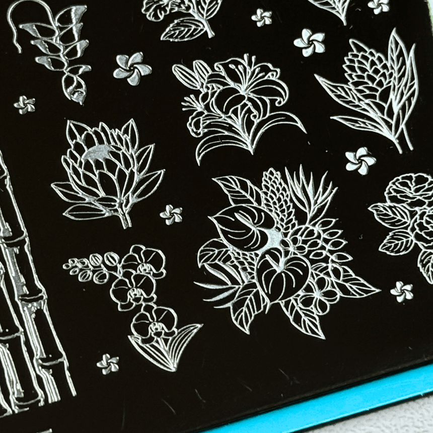Hawaiian Vintage: Island Memories (MXM155) - Nail Stamping Plate