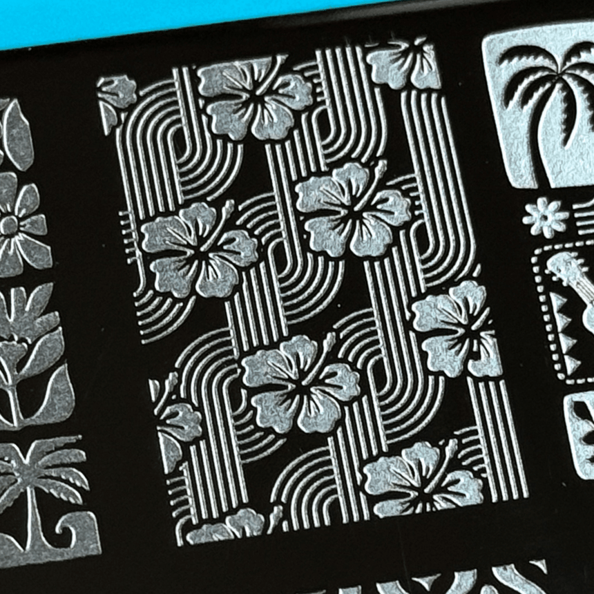 Hawaiian Vintage: Aloha Prints (MXM156) - Nail Stamping Plate