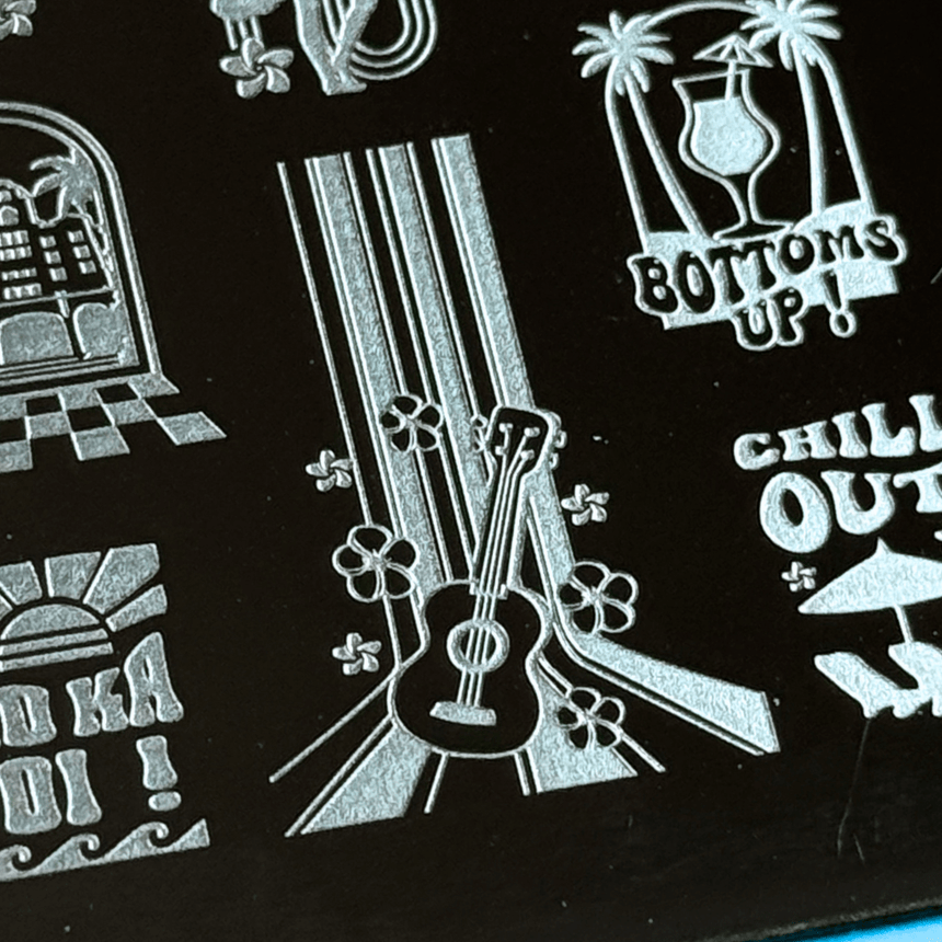 Hawaiian Vintage: Aloha Prints (MXM156) - Nail Stamping Plate