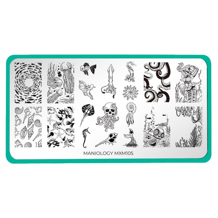 Abyss: Darkwater Dwellers (MXM105) - Nail Stamping Plate