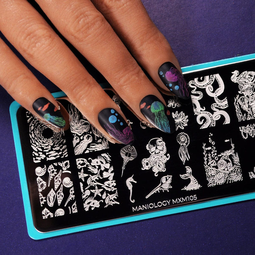 Abyss: Darkwater Dwellers (MXM105) - Nail Stamping Plate