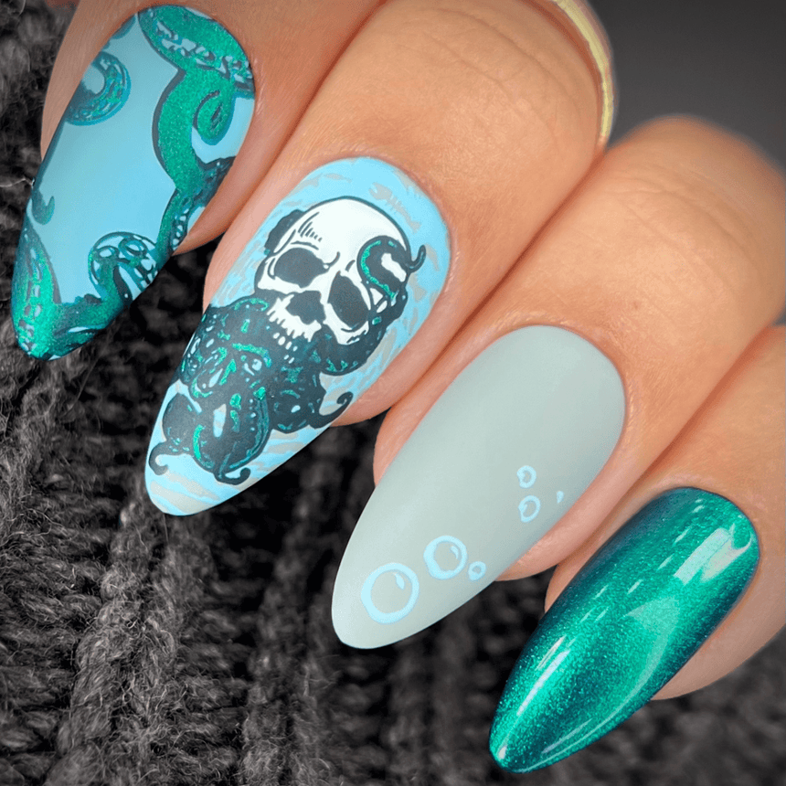 Abyss: Grave Below (MXM106) - Nail Stamping Plate