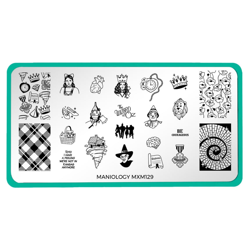 Wizard Of Oz: No Place Like Home (MXM129) - Nail Stamping Plate