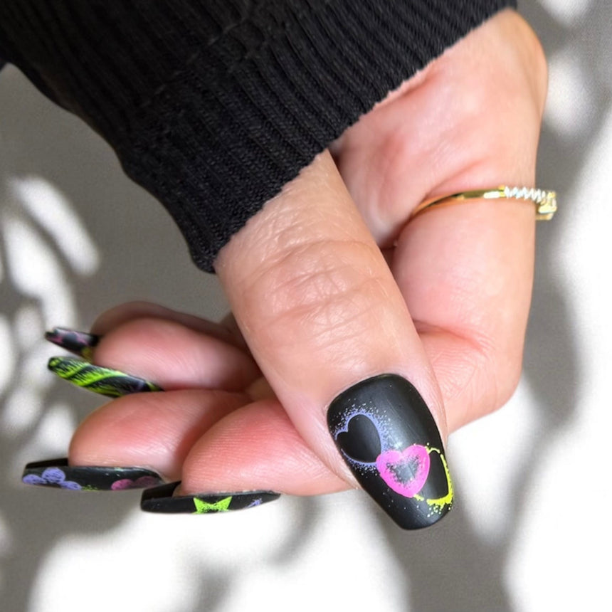 Retro Glow: Airwave Aura (MXM153) - Nail Stamping Plate