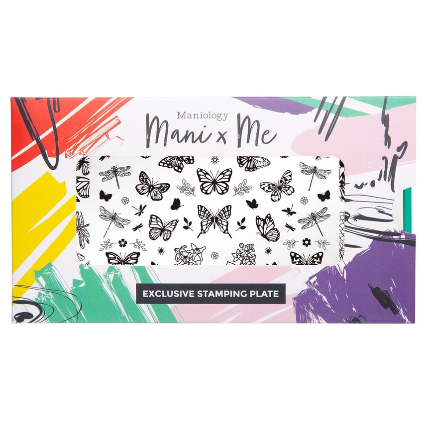 Sky Dancers: Flutter Pirouette (MXM123) - Nail Stamping Plate