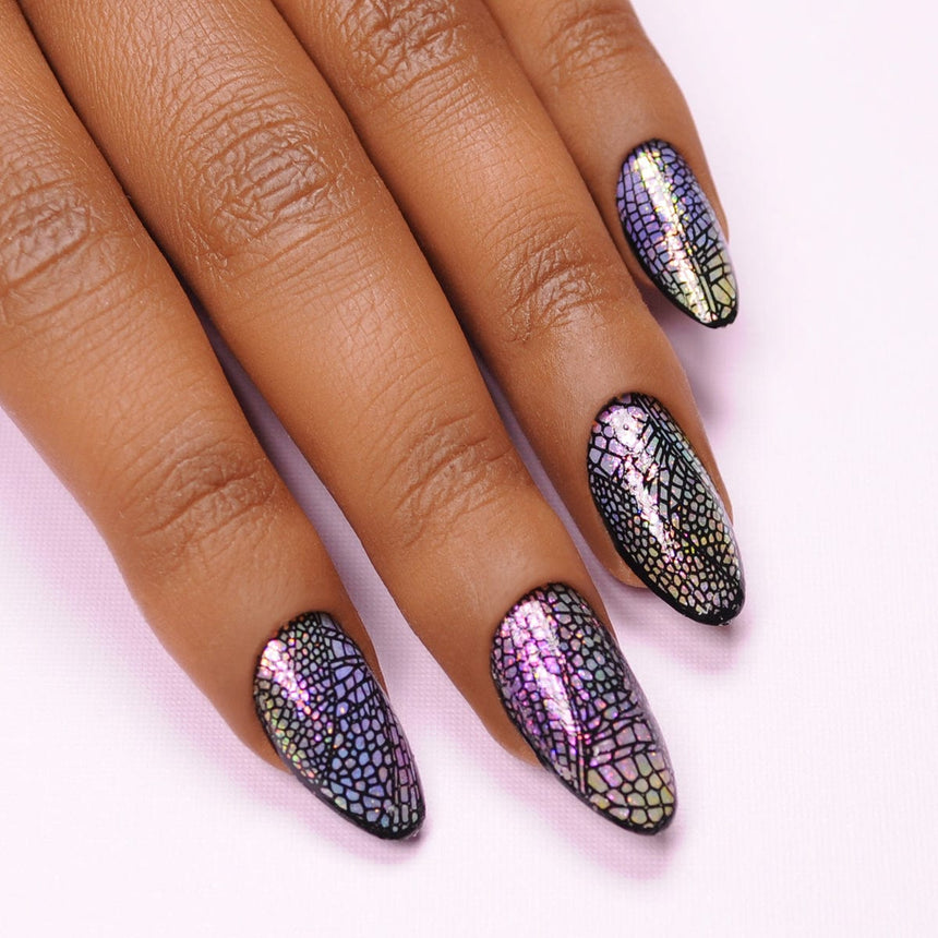 Sky Dancers: Flutter Pirouette (MXM123) - Nail Stamping Plate